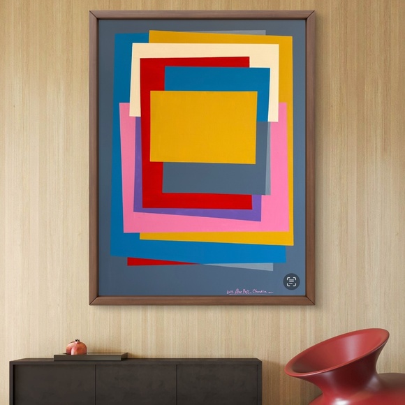 36” x 48” original acrylic painting signed by artist - Picture 2 of 4